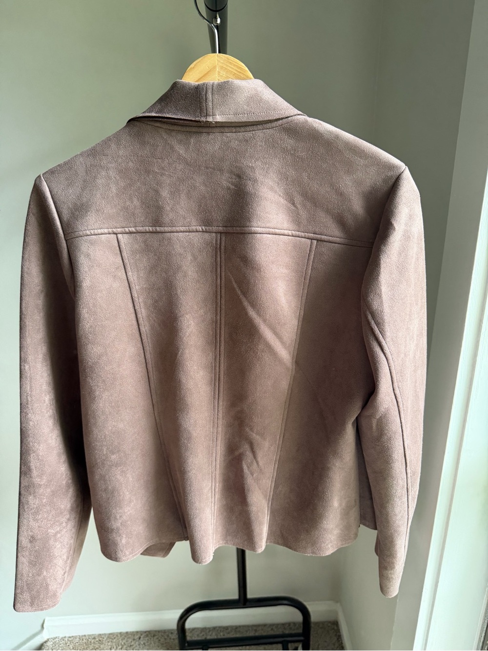 Brown Suede Moto Jacket - Picture 2 of 3